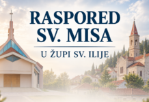 Raspored sv. misa od 7. rujna